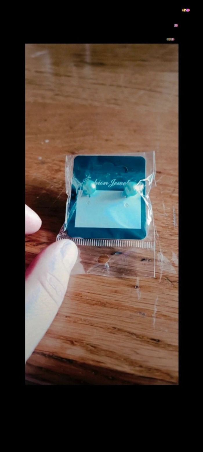 Boucle d'oreille turquoise
