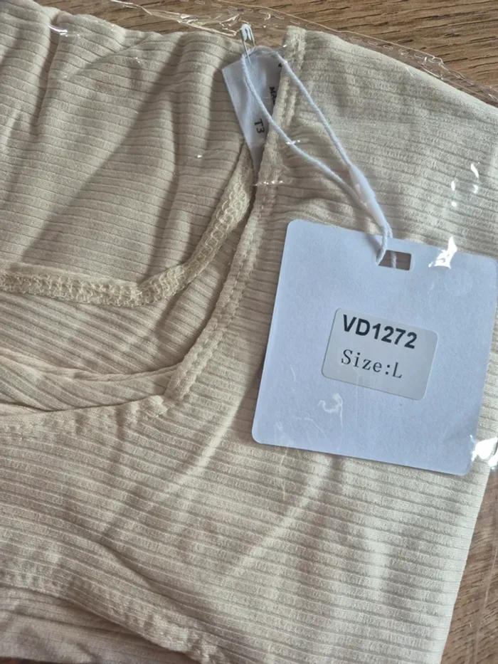 Débardeur Crème Femme Taille L/40 - photo numéro 3