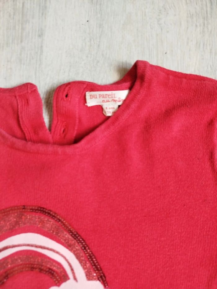 Pull arc en ciel sequins du pareil au même 8 ans - photo numéro 3