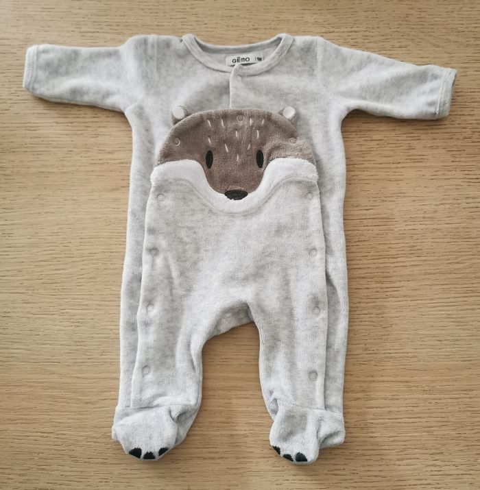 Pyjama garçon loup 1 mois - photo numéro 2