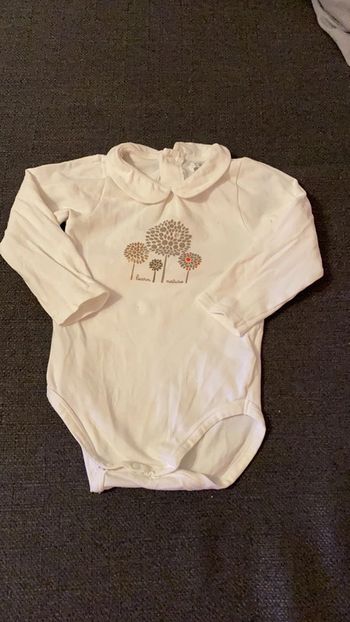 Bodie avec col Claudine - Obaibi - 12 mois - 74 cm