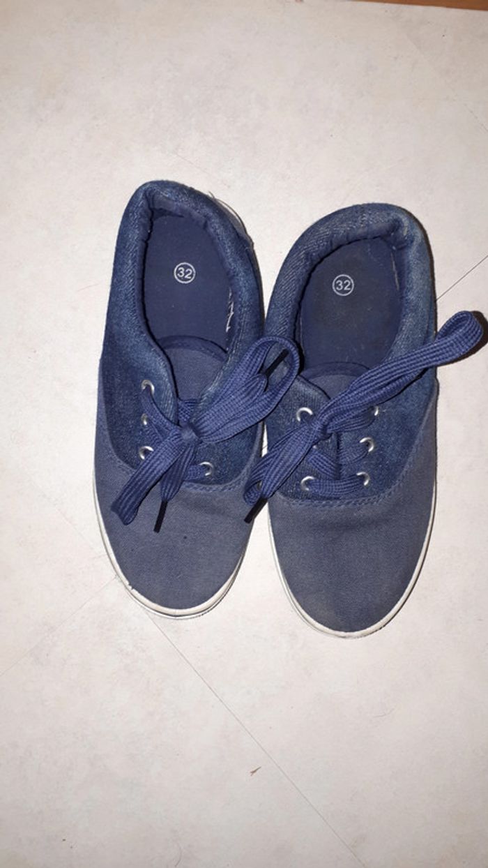 Chaussures en toile bleue marine - photo numéro 4