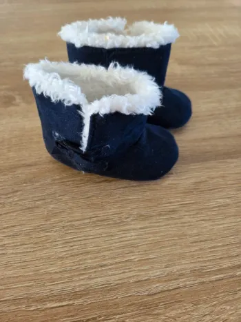 Bottines fourrées marine
