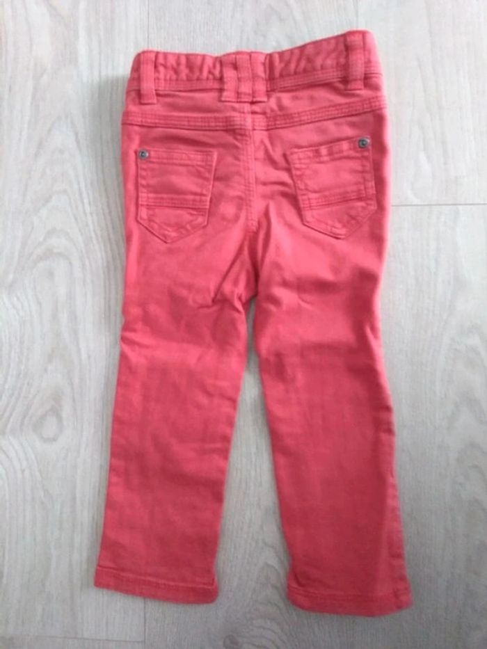 Pantalon jean rouge garçon Vertbaudet 2 ans - photo numéro 2