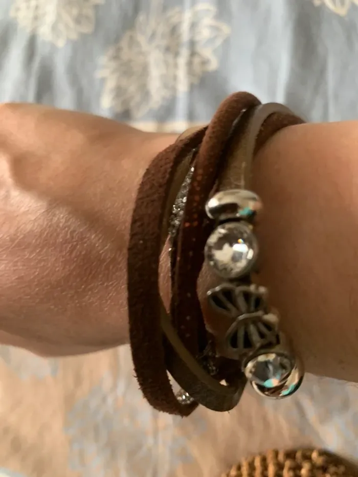 Bracelet marron papillon - photo numéro 5