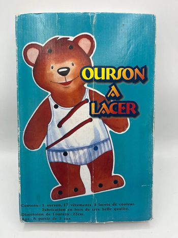 Jeu vintage ours à lacer