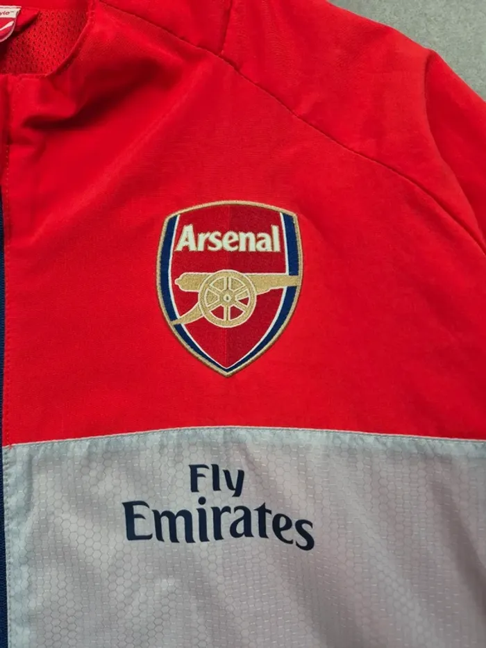 Veste coupe vent Puma Arsenal Rouge et blanche Taille XXL - photo numéro 6
