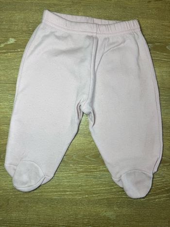 Pantalon avec pieds rose /