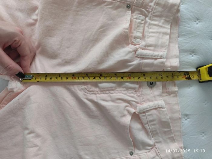 Pantalón pitillo de tiro alto rosa claro - photo numéro 3