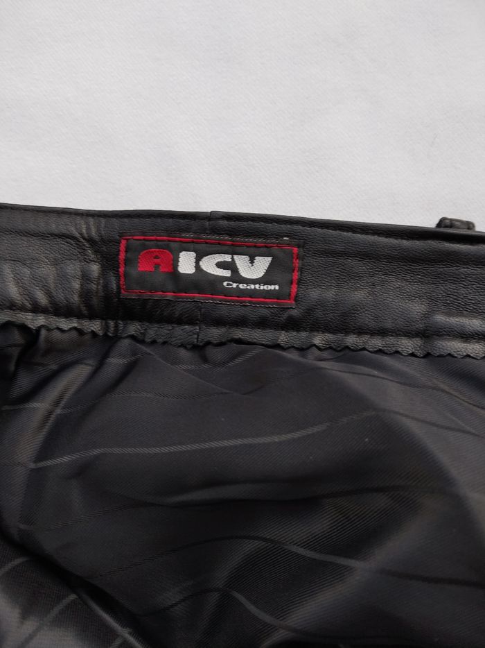 Pantalon homme cuir noir taille 42 (L) - photo numéro 3