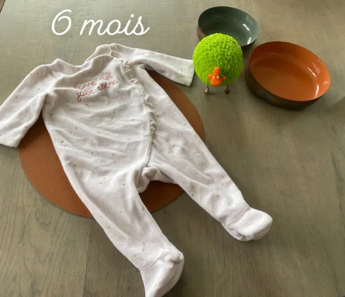 Pyjama 6 mois TAO rose