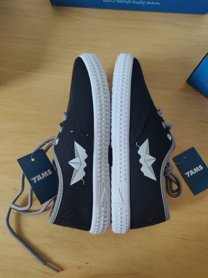 Baskets toile taille 31 neuve noire - photo numéro 5