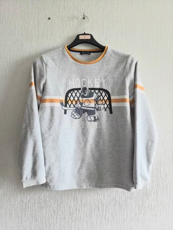 🏒 Haut de pyjama / Pull polaire Hockey - 13/14 ans