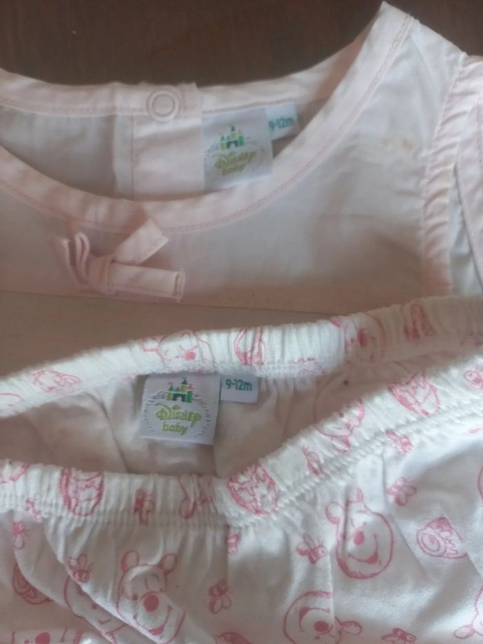 Robe légère "winnie" +bloomer disney baby 9-12mois - photo numéro 5