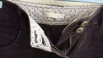 Jupe en velours marron