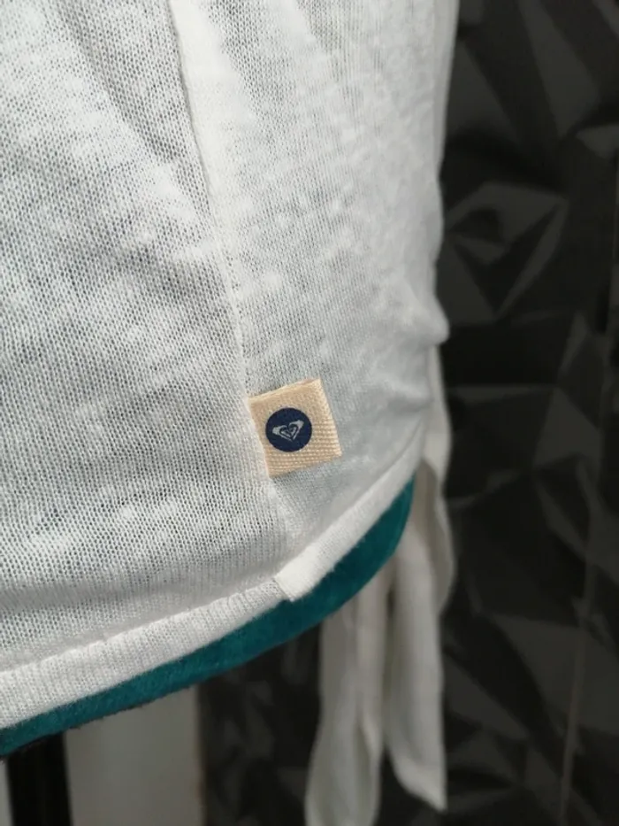 Haut blanc imprimé rosace mandala ouvert dans le dos / roxy / (M) - photo numéro 3