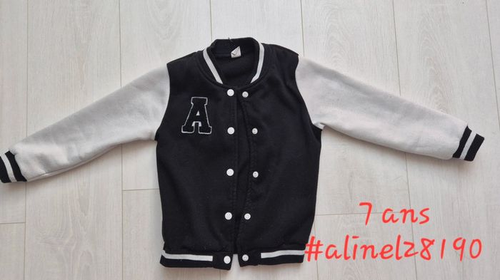 Veste style fac/étudiant 7 ans Shein
