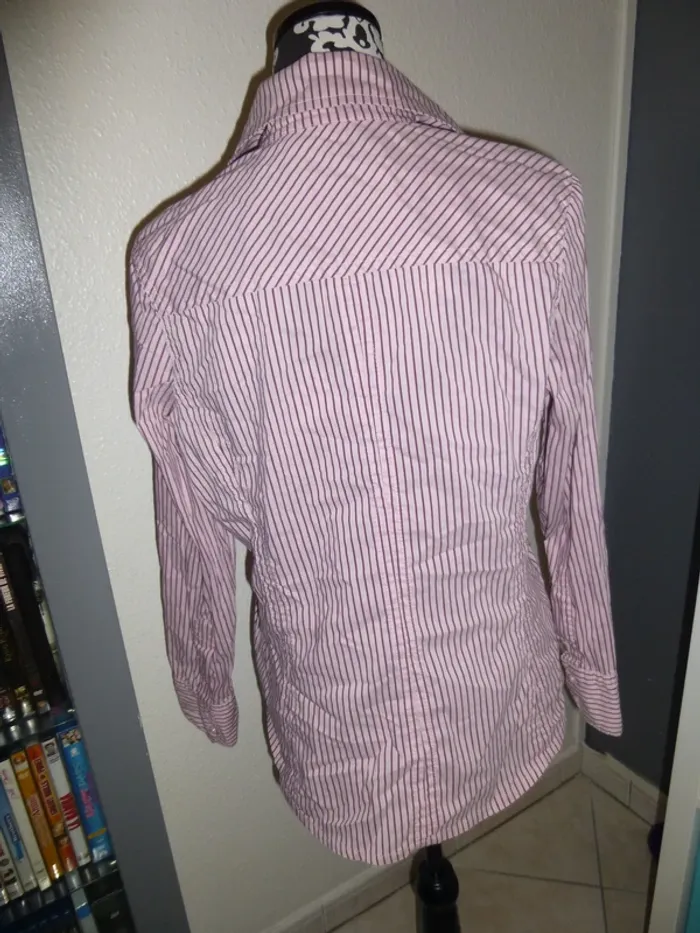 chemise manche longue rose CECIL taille M - photo numéro 3