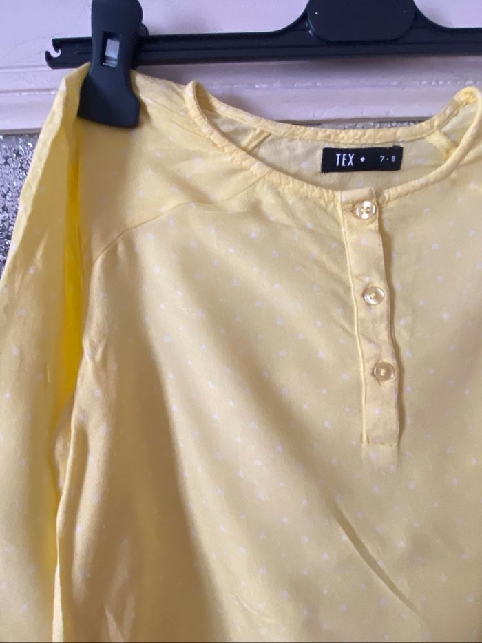 Blouse fluide jaune clair Tex - photo numéro 2