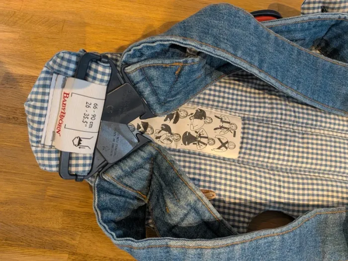 Porte bébé babybjorn en jean - photo numéro 5