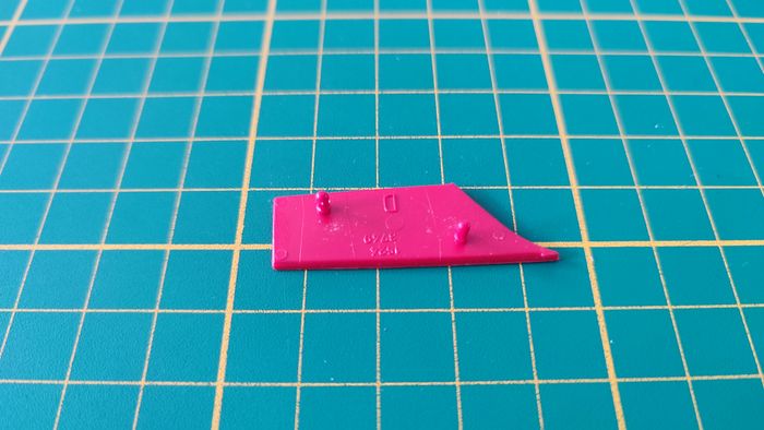 Plasturgie avant droite pièce détachée miniature Bburago Burago Chevrolet Corvette 1957 1/24 1/24e 1 - photo numéro 2