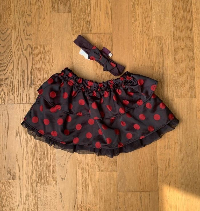 Jupe + bandeau fille 24 mois sergent Major