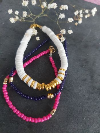 Lot 3 bracelets perles