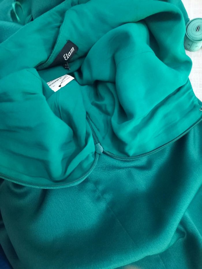 Robe verte manche volants - photo numéro 8