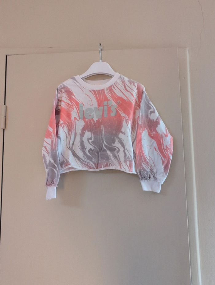 Sweatshirt Lilas meet & grey crew fille 4 ans Levi's