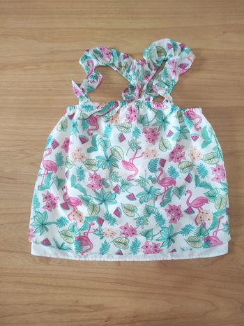 Débardeur lefties girls flamand rose et vert