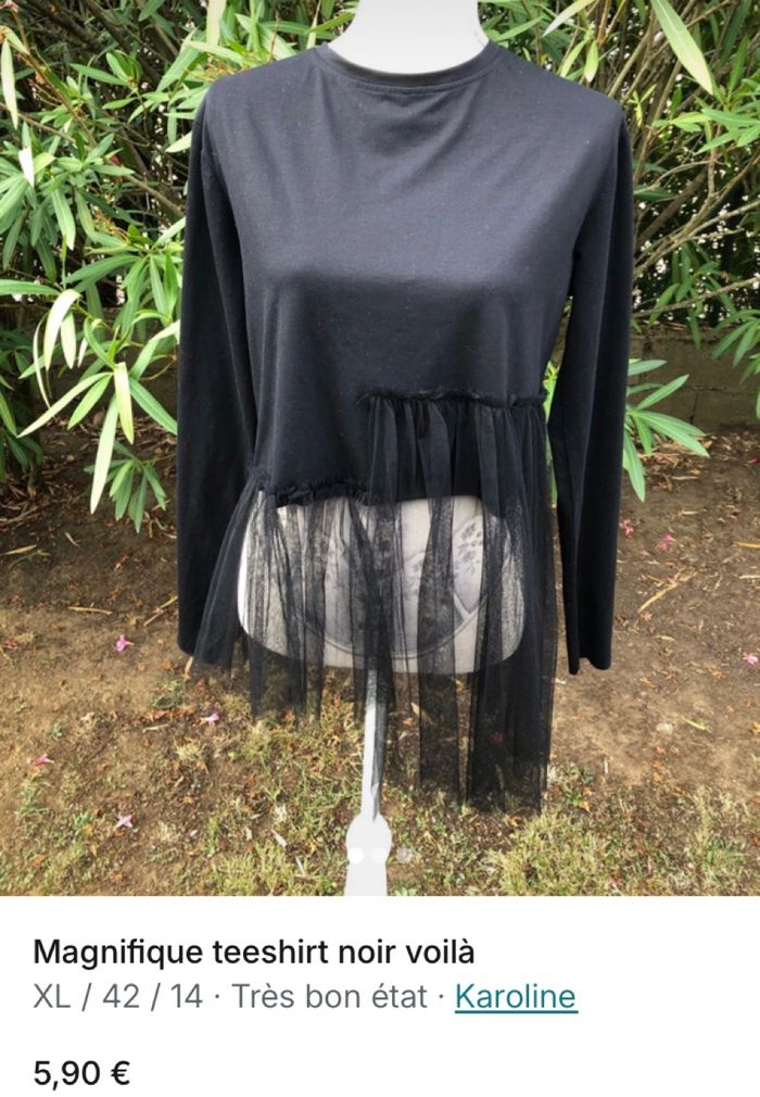 Joli tee-shirts noir