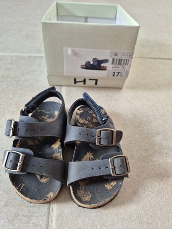 Sandales été bleues marines 21