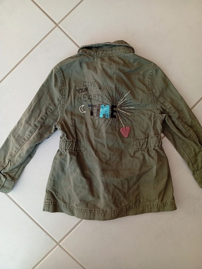 Veste kaki Kiabi taille 3ans - photo numéro 2