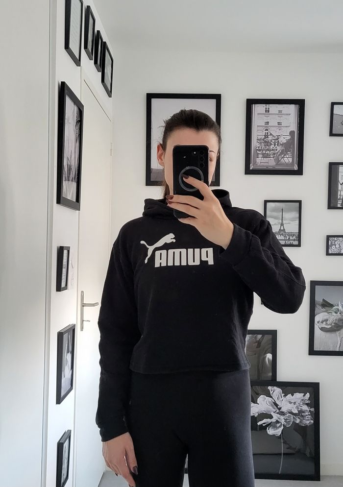 Sweat à capuche PUMA noir