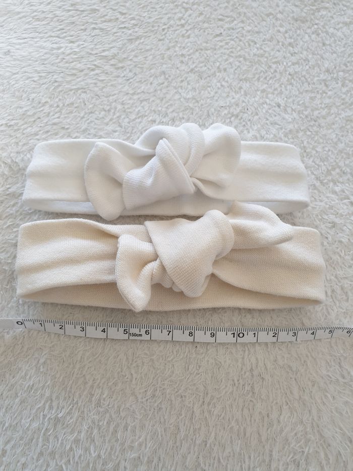 Lot de 2 bandeaux bébé a noeud