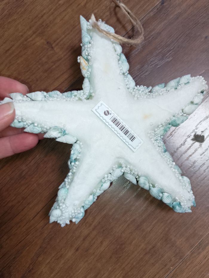 Etoile de mer en coquillages en perle à suspendre - photo numéro 8