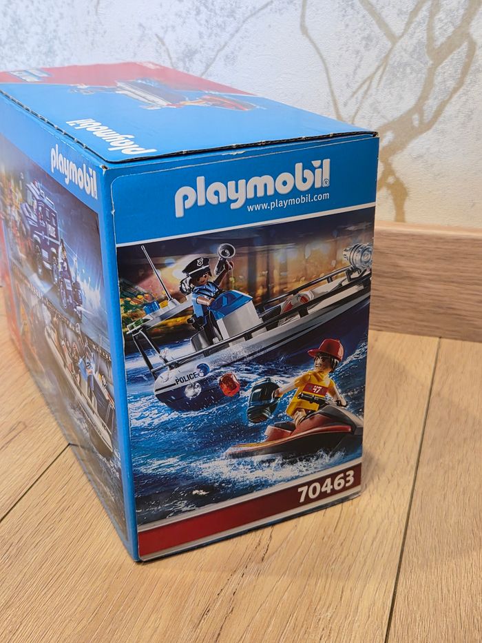 Playmobil police action 70463 garde côte et voleur en moto aquatique neuf - photo numéro 3