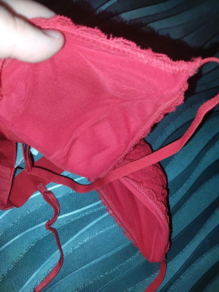 Soutien gorge 90B rouge - photo numéro 4