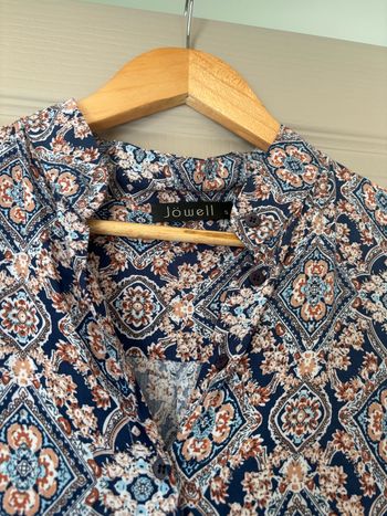 Rosine manches longues bleu rose