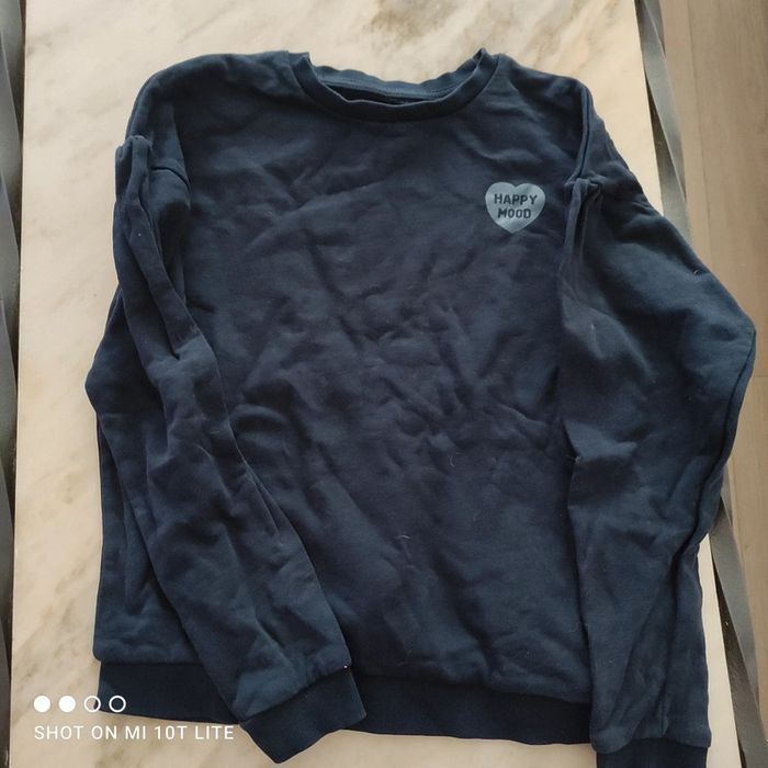 Sweat-shirt bleu marine Kiabi