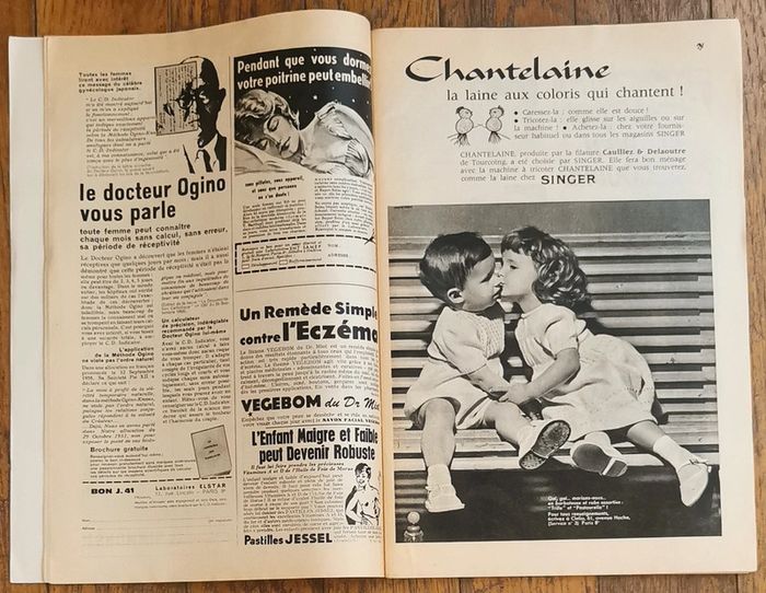 Ancien magazine 1961 Modes et travaux avec 2 patrons + supplément n°722 vintage - photo numéro 7