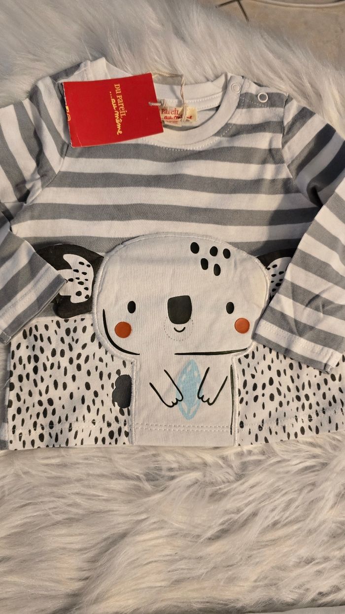 (Neufs non portés)🏷 🏷🥰😍 Lot  teeshirts ML 6mois Garçon 😍🥰 - photo numéro 2