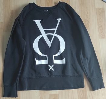 Sweat noir Cheap Monday – logo blanc – taille S – streetwear