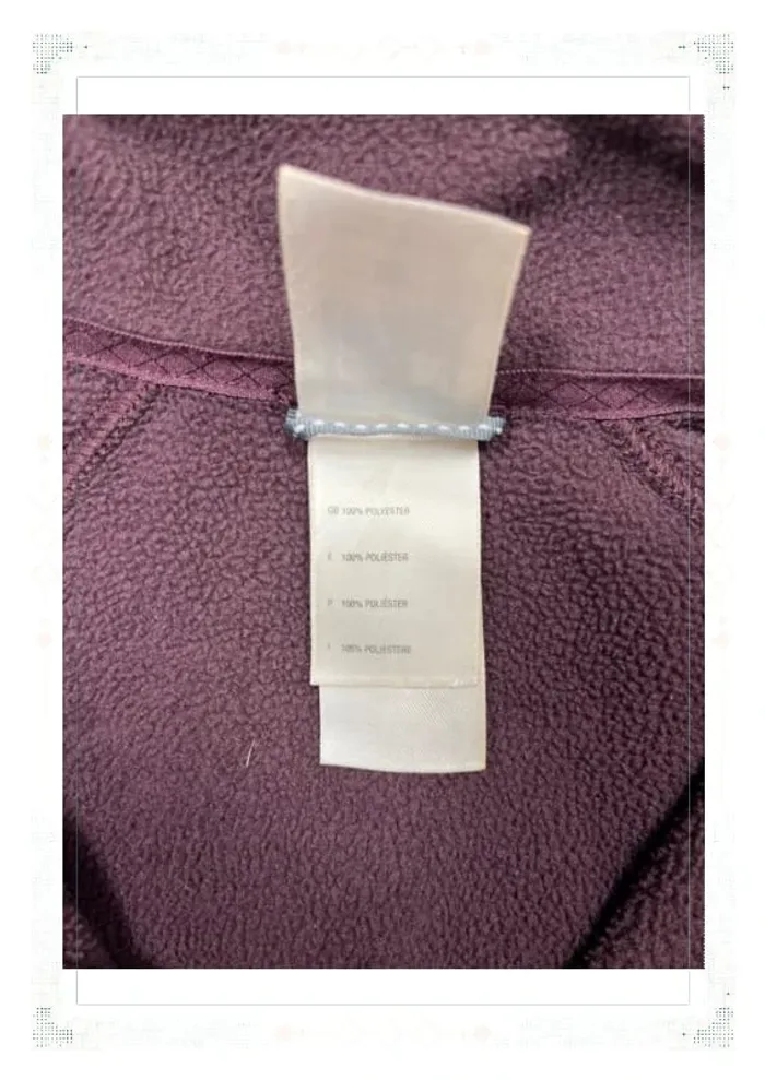 The North Face polaire bordeaux femme taille L full zip polyester - photo numéro 8