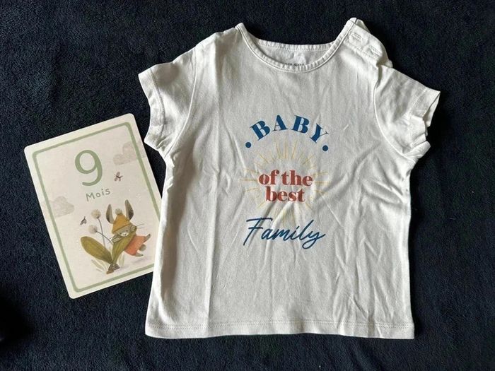 Lot 3 t-shirts manches courtes 9 mois - photo numéro 3