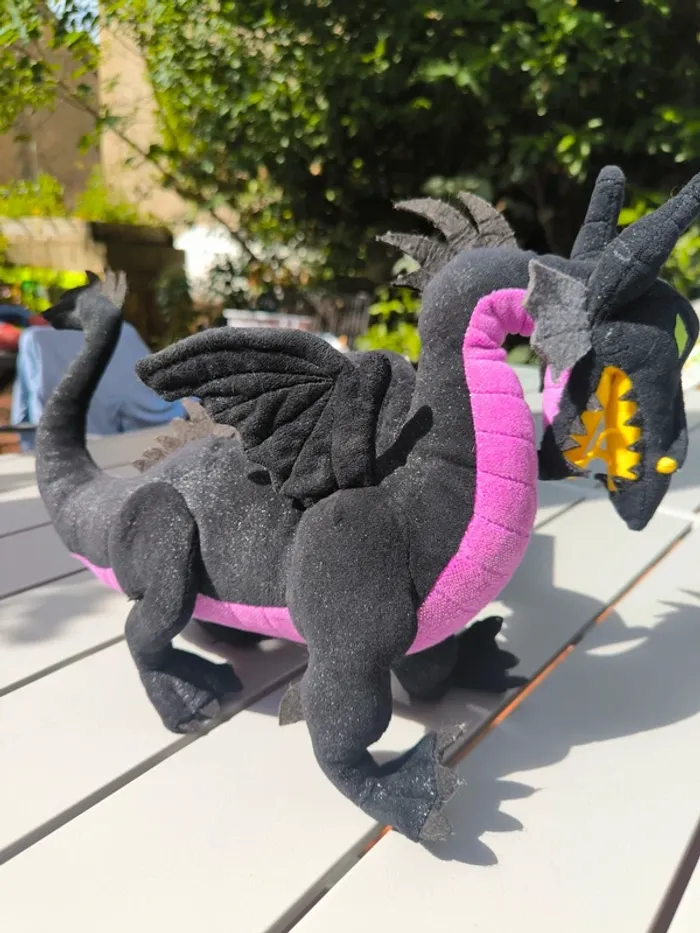 Peluche dragon belle aux bois dormant rare disneyland paris - photo numéro 2