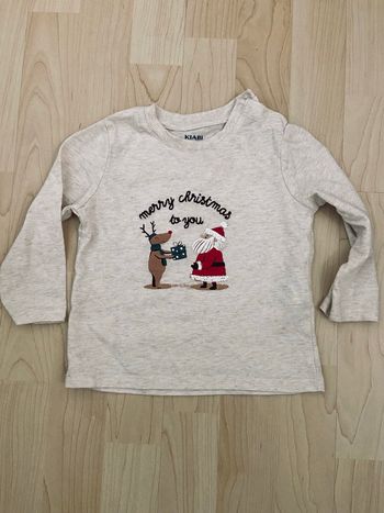 Tee Shirt Noël manches longues Kiabi taille 18 mois