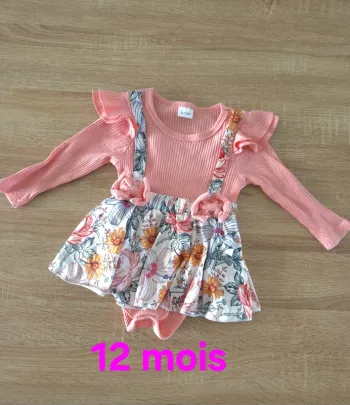 Robe body fleuri 12 mois