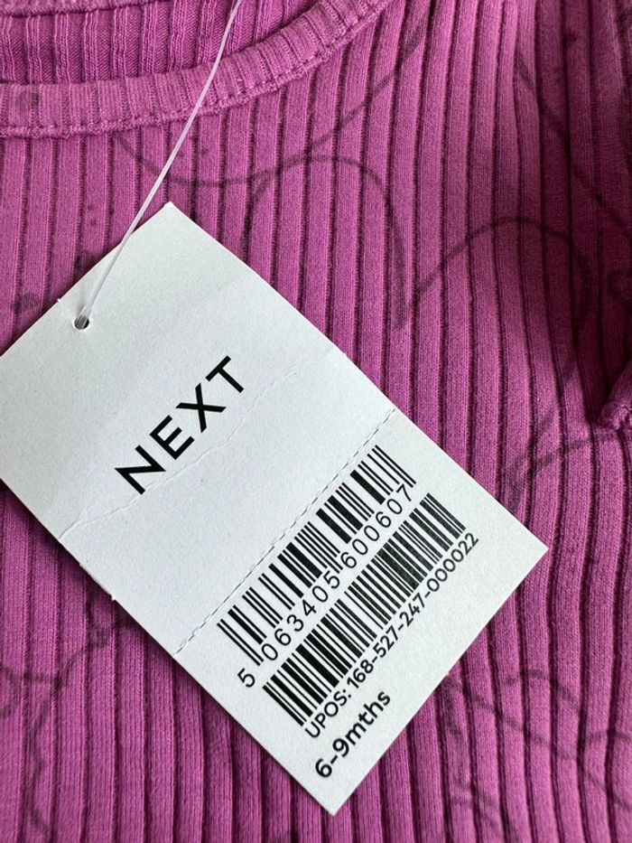 T-shirt manches longues violet taille 6-9 mois Next - photo numéro 3