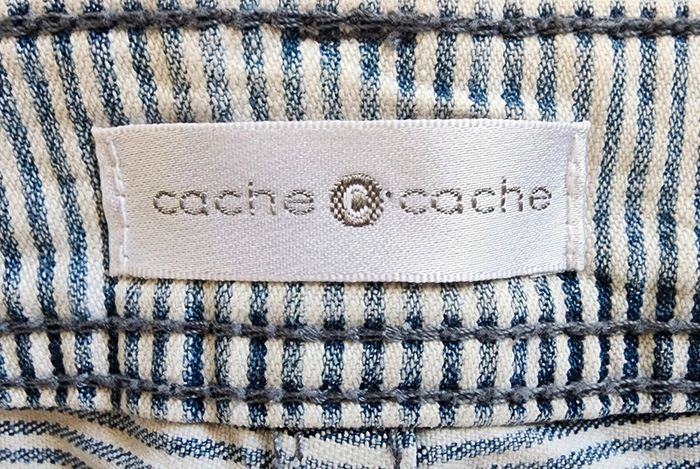 Short en jeans rayé Cache-Cache T.36 - photo numéro 5